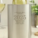 Personalised Number & Message Stainless Steel Wine Cooler - Image 2