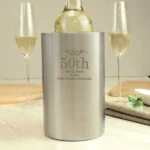 Personalised Number & Message Stainless Steel Wine Cooler - Image 4