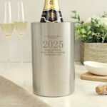 Personalised Number & Message Stainless Steel Wine Cooler - Image 6