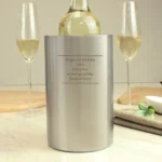 Personalised Any Message Decorative Stainless Steel Wine Cooler
