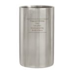 Personalised Any Message Decorative Stainless Steel Wine Cooler - Image 6