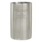 Personalised Any Message Decorative Stainless Steel Wine Cooler - Image 6