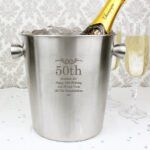 Personalised Any Message Decorative Stainless Steel Ice Bucket - Image 4