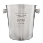 Personalised Any Message Swirls Design Stainless Steel Ice Bucket - Image 8