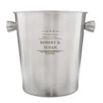 Personalised Any Message Decorative Stars Design Stainless Steel Ice Bucket - Image 8