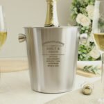 Personalised Any Message Diamond Design Stainless Steel Ice Bucket - Image 3