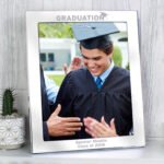 Personalised ‘Graduation’ 8×10 Portrait Silver Aluminium Photo Frame - Image 2