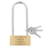 Personalised Any Message Padlock (Keys Included) - Image 4