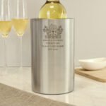 Personalised Any Message House Motif Stainless Steel Wine Cooler - Image 2