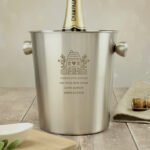 Personalised Any Message House Motif Stainless Steel Ice Bucket - Image 2