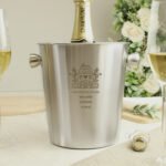 Personalised Any Message House Motif Stainless Steel Ice Bucket - Image 3