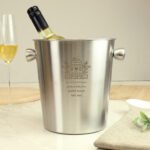Personalised Any Message House Motif Stainless Steel Ice Bucket - Image 5