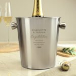 Personalised Any Message Stainless Steel Ice Bucket