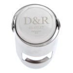 Personalised Monogram Initials & Date Stainless Steel Bottle Stopper - Image 5