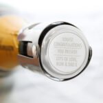 Personalised Any Message Classic Stainless Steel Bottle Stopper - Image 3