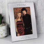 Personalised ‘Prom’ Stars Design 4x6 Portrait Silver Aluminium Photo Frame