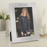 Personalised ‘Prom’ Stars Design 4x6 Portrait Silver Aluminium Photo Frame - Image 2