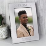 Personalised ‘Prom’ Stars Design 4x6 Portrait Silver Aluminium Photo Frame - Image 3