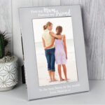 Personalised 'First My Mum, Forever My Friend' 4×6 Portrait Silver Aluminium Photo Frame - Image 2
