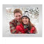 Personalised Any Message 10x8 Landscape Silver Aluminium Photo Frame - Image 9