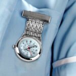 Personalised Any Message Nurse's Stainless Steel Plated Fob Watch - Image 2