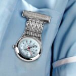Personalised Any Message Nurse's Stainless Steel Plated Fob Watch - Image 4