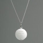 Personalised Any Message Sterling Silver & 9ct Gold St. Christopher Necklace - Image 2