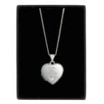 Personalised Any Message Children's Sterling Silver & Cubic Zirconia Heart Locket Necklace - Image 6