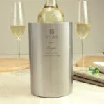 Personalised Anniversary Stainless Steel Wine Cooler