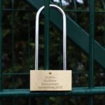 Personalised Any Message Heart Motif Padlock - Image 3
