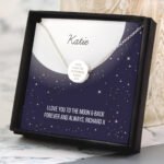 Personalised Sentiment Silver Tone Disc Necklace & Gift Box - Image 3
