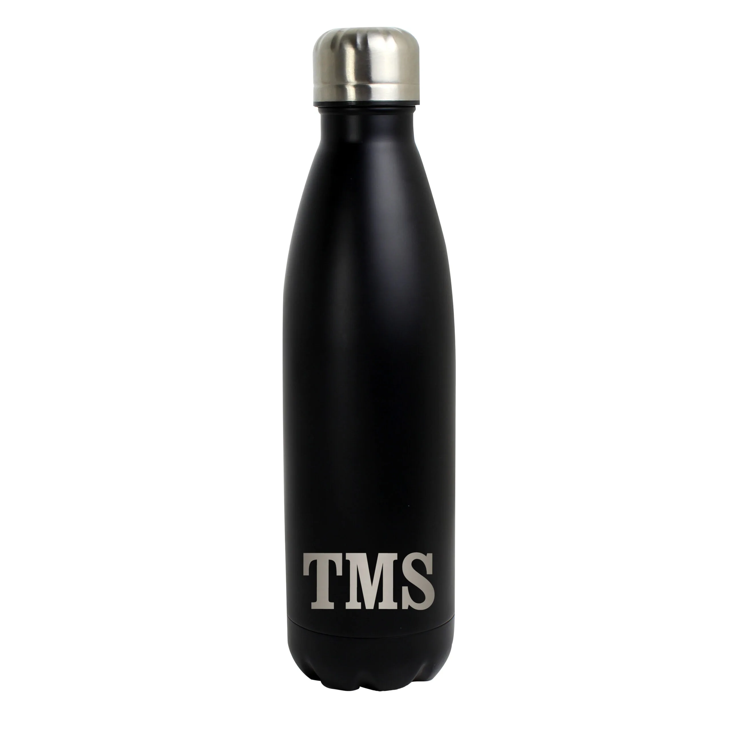 Personalised Initials Black Stainless Steel Insulated Drinks Bottle - Image 5