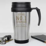 Personalised Any Message Stainless Steel Thermal Travel Mug - Image 2