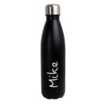 Personalised Name Only Black Stainless Steel Insulated Drinks Bottle - Image 4
