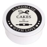 Personalised 'Handmade With Love' Round Cake Tin - Image 5