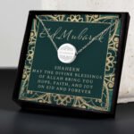 Personalised Sentiment Eid & Ramadan Silver Tone Disc Necklace & Gift Box - Image 4