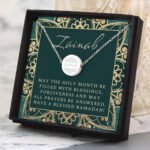 Personalised Sentiment Eid & Ramadan Silver Tone Disc Necklace & Gift Box - Image 5