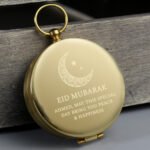 Personalised Eid & Ramadan Brushed Metal Keepsake Compass - Image 2