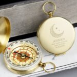 Personalised Eid & Ramadan Brushed Metal Keepsake Compass - Image 3