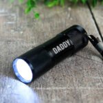 Personalised Any Message Black Metal Mini Torch
