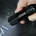Personalised Any Message Black Metal Mini Torch - Image 2