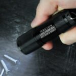Personalised Any Message Bold Text Black Metal Mini Torch - Image 2