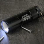 Personalised Any Message Bold Text Black Metal Mini Torch - Image 3