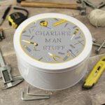 Personalised Any Message Bits & Bobs DIY Design Round Metal Tin - Image 3