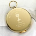 Personalised 'First Holy Communion' Brushed Metal Keepsake Compass - Image 3