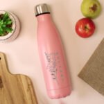 Personalised Floral Design Pink Stainless Steel Insulated Drinks Bottle - Image 3
