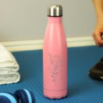 Personalised Floral Design Pink Stainless Steel Insulated Drinks Bottle - Image 5