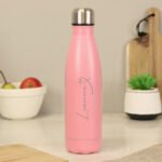 Personalised Heart Motif Pink Stainless Steel Insulated Drinks Bottle - Image 5