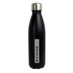 Personalised Rectangle Name Only Black Stainless Steel Insulated Drinks Bottle - Image 6