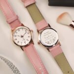 Personalised Children's Any Message Cross Motif Pink Watch